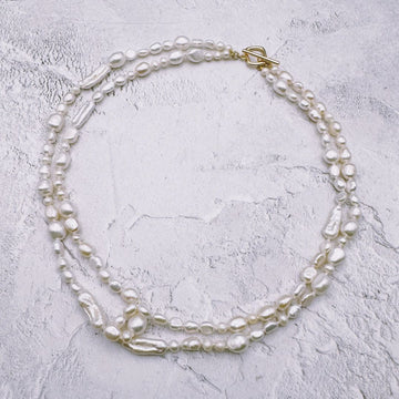 Freshwater Pearl interlocking necklace